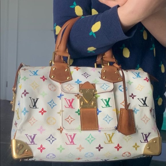 Louis Vuitton x Takashi Murakami Speedy 30 White - Picture 13 of 13